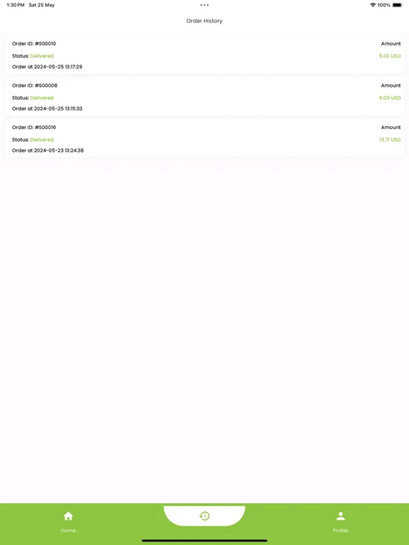 Tangkapan layar Fahitas Delivery Man iPad 