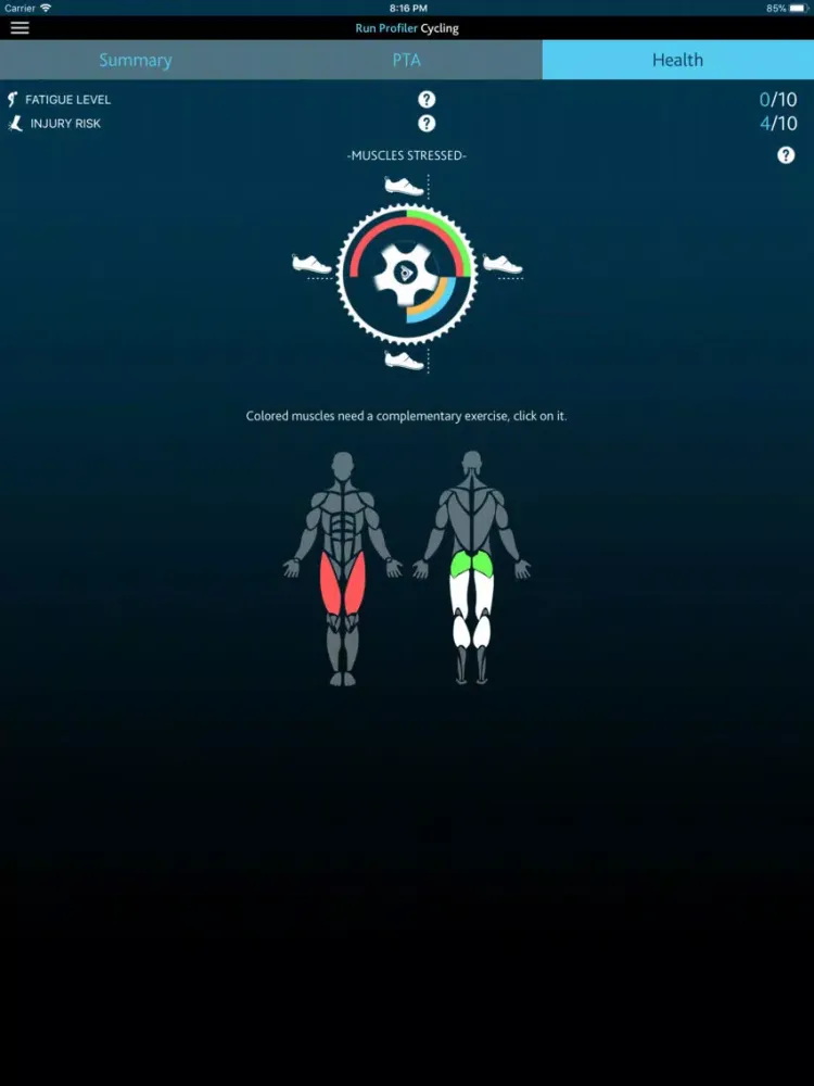 صور Run Profiler Cycling iPad 