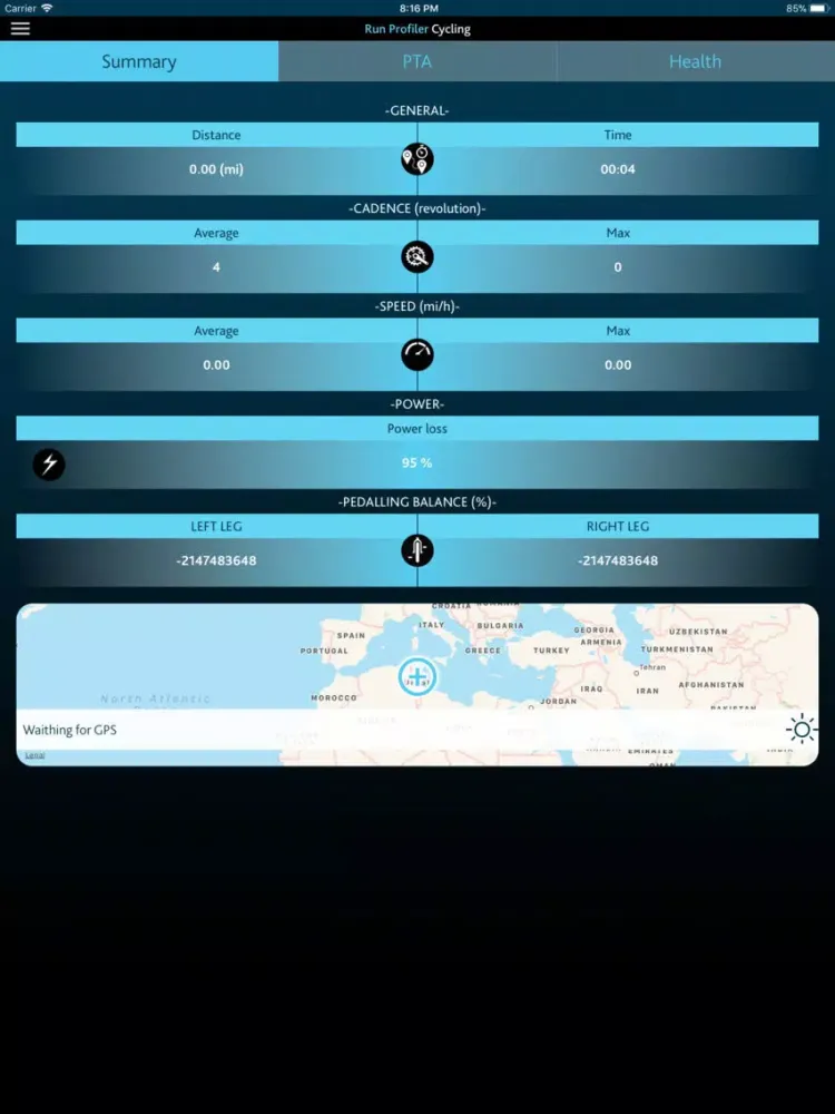 صور Run Profiler Cycling iPad 