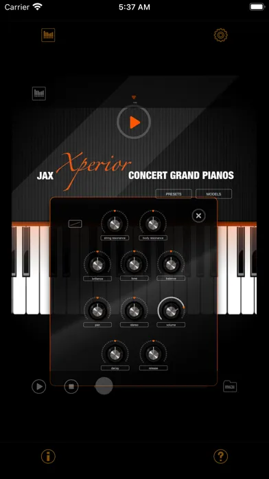 JAX Xperior Grand Piano Screenshots