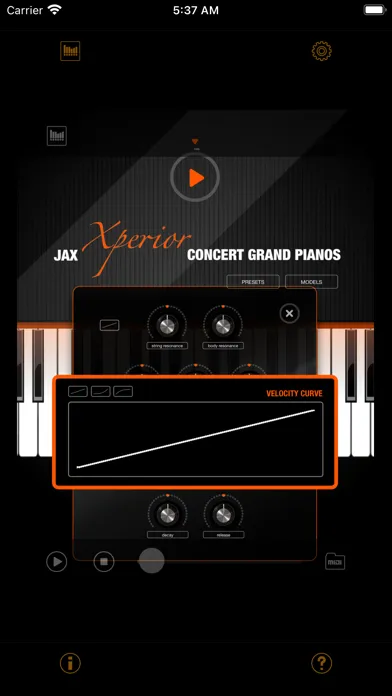 JAX Xperior Grand Piano Screenshots