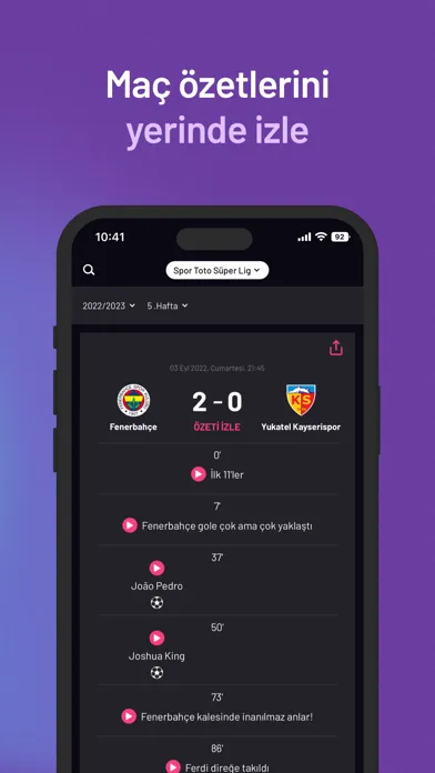 Capturas de pantalla de beIN SPORTS TR