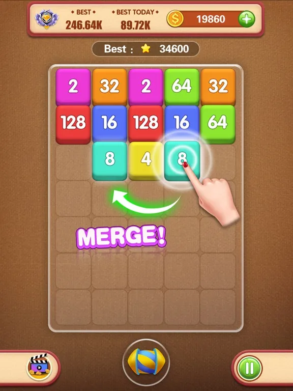 Tangkapan layar Tap to Merge & Match iPad 