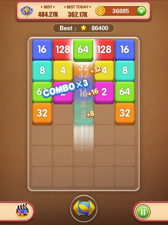 Tangkapan layar Tap to Merge & Match iPad 