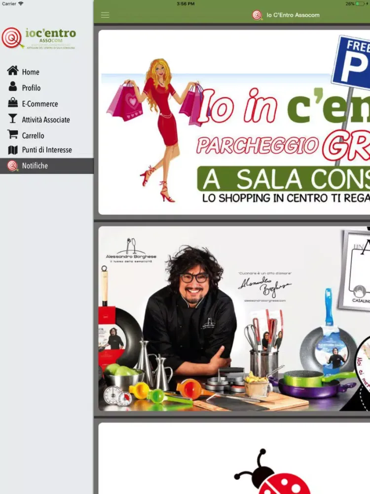 Tangkapan skrin Io C'entro - Sala Consilina iPad 