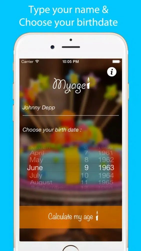 Zrzuty ekranu MyAge App Calculate your age