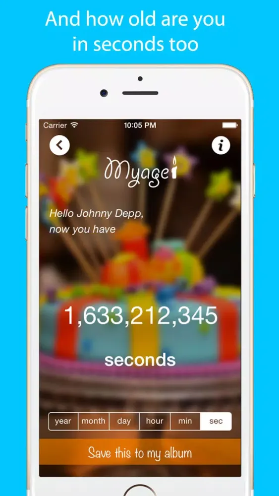 Zrzuty ekranu MyAge App Calculate your age