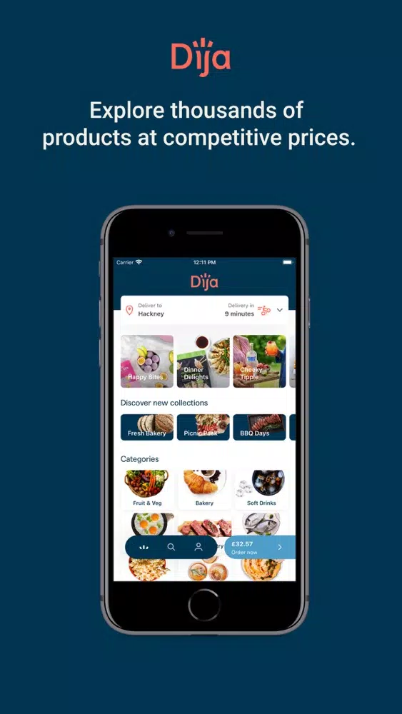Ảnh chụp màn hình của Dija: Groceries Delivered