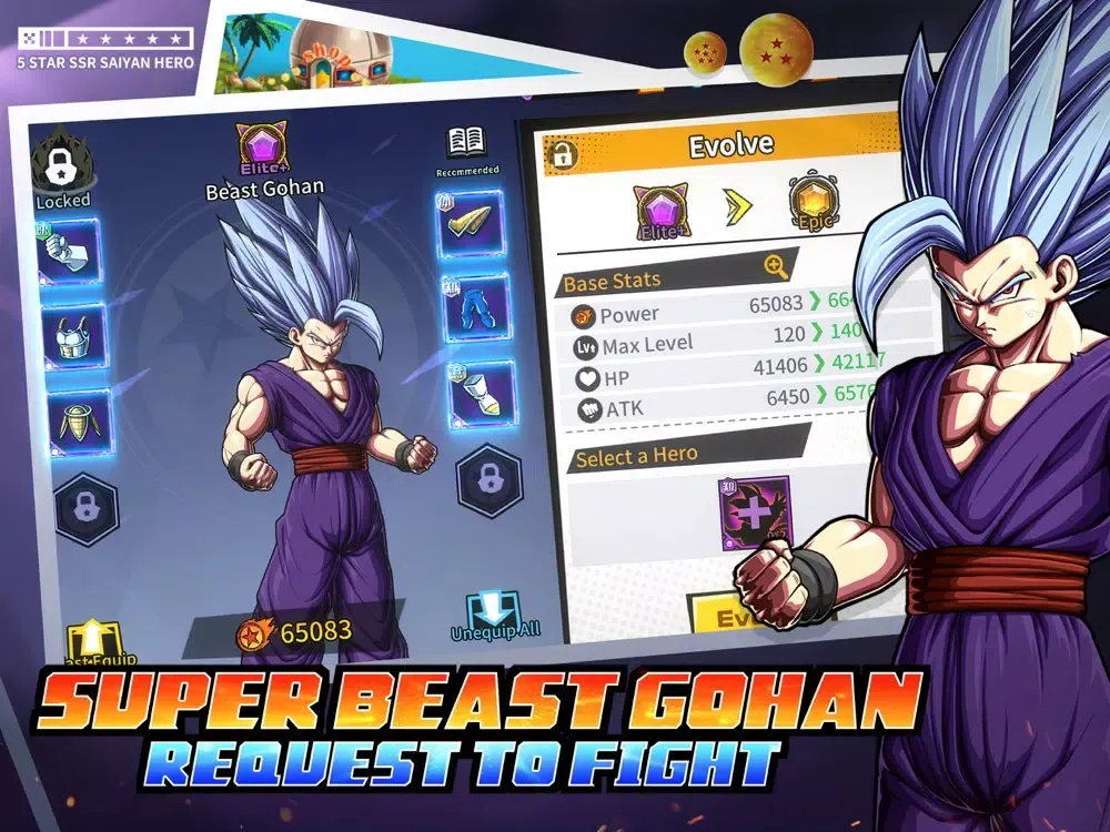 Saiyan Xenoverse iPad  स्क्रीनशॉट
