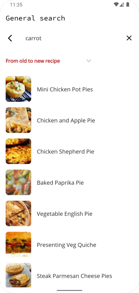 Pie Recipes Ekran Görüntüleri