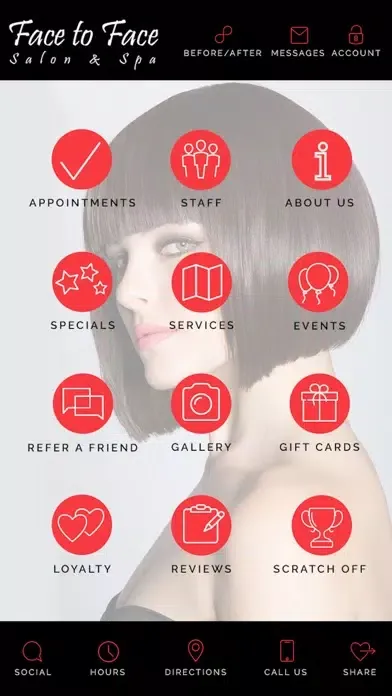 Zrzuty ekranu Face to Face Salon and Spa