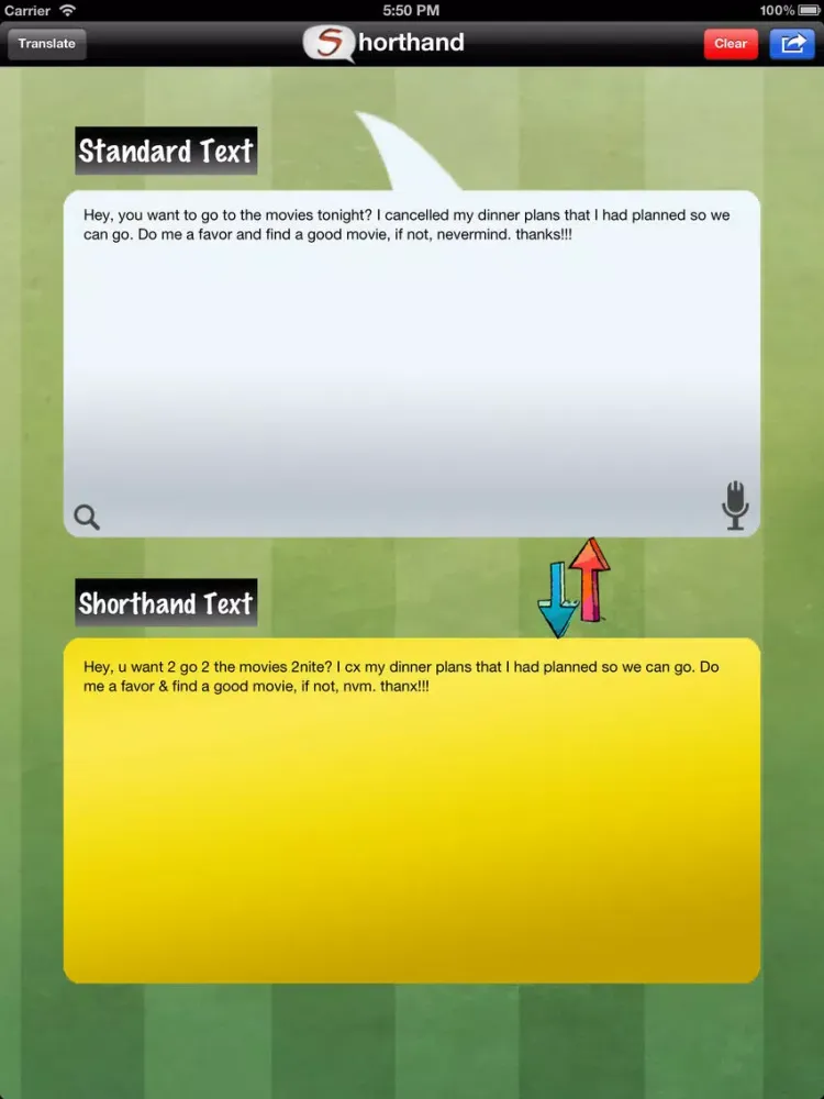 Capturas de pantalla de Shorthand - The Chat Translator iPad 