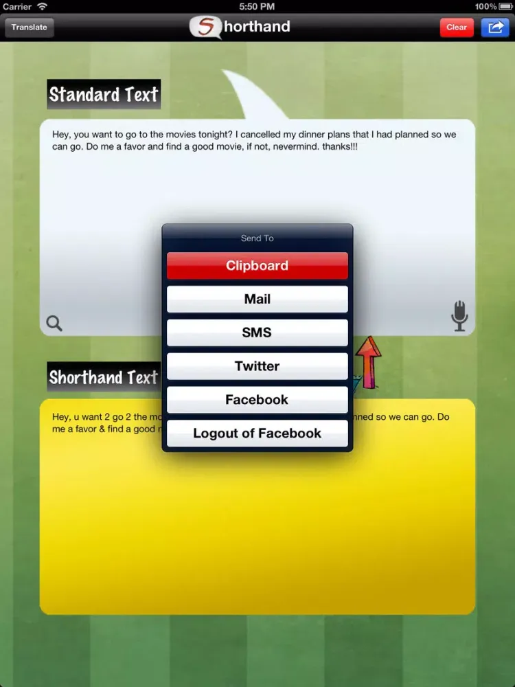 Capturas de pantalla de Shorthand - The Chat Translator iPad 