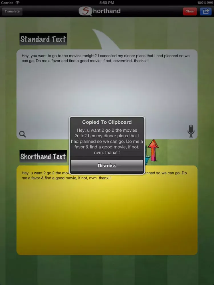 Capturas de pantalla de Shorthand - The Chat Translator iPad 