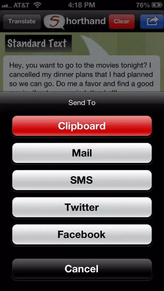Capturas de pantalla de Shorthand - The Chat Translator