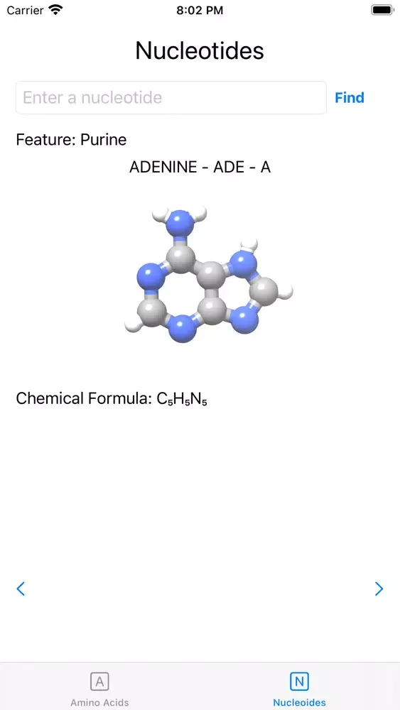 Captures d'écran de Amino Acid Explorer