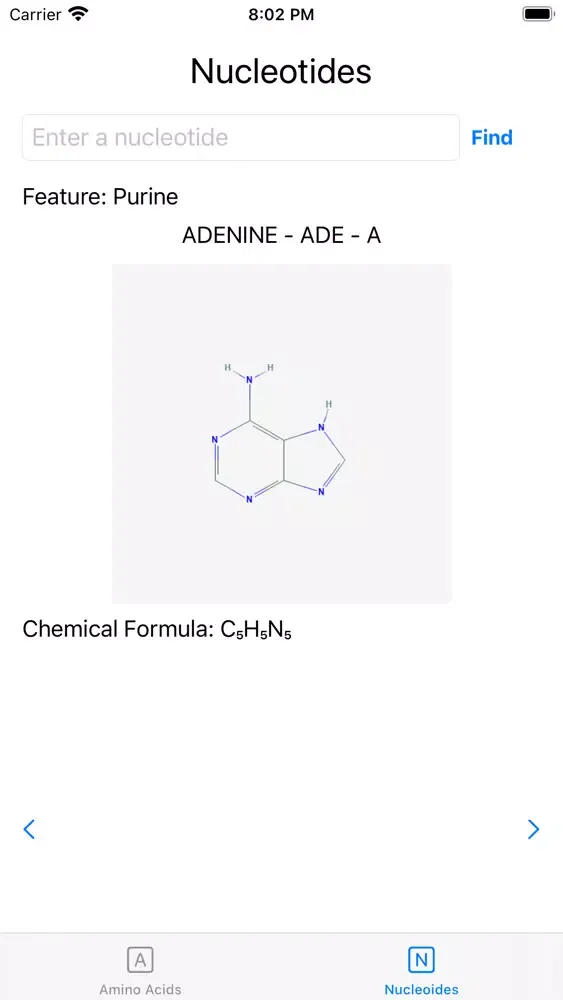 Captures d'écran de Amino Acid Explorer
