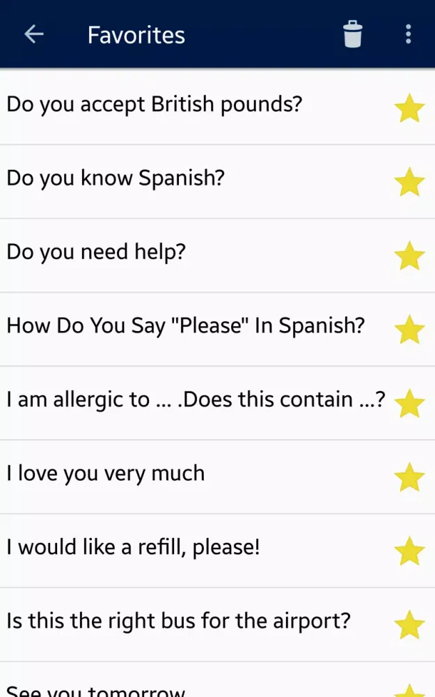Ảnh chụp màn hình của Learn Spanish