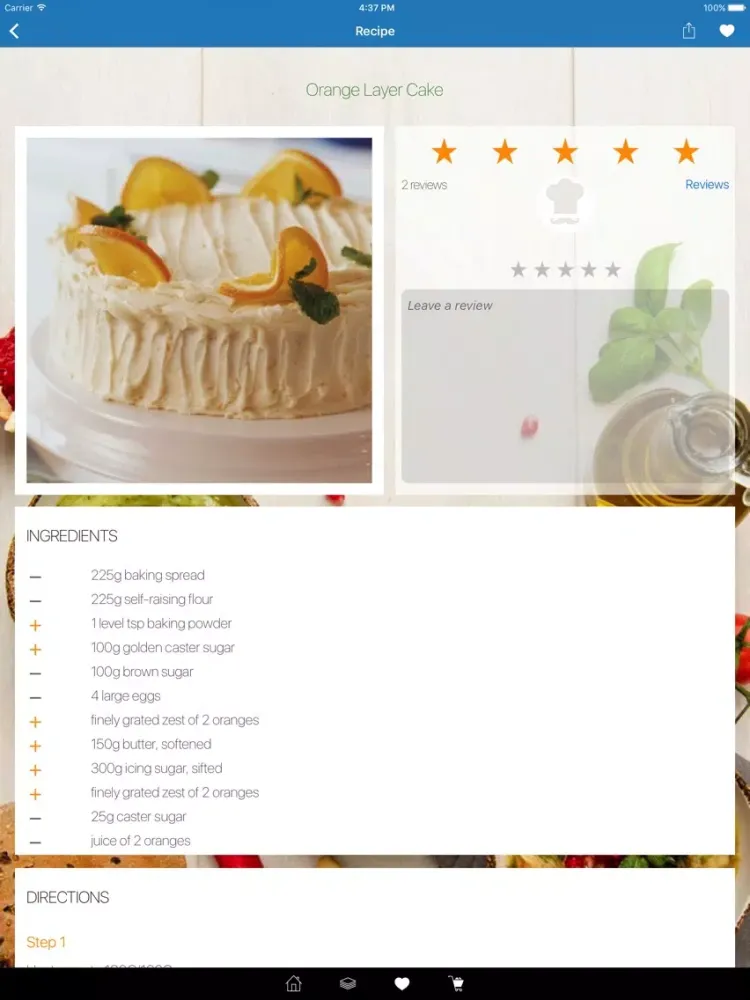 Capturas de pantalla de Cake and Baking Recipes for You! iPad 