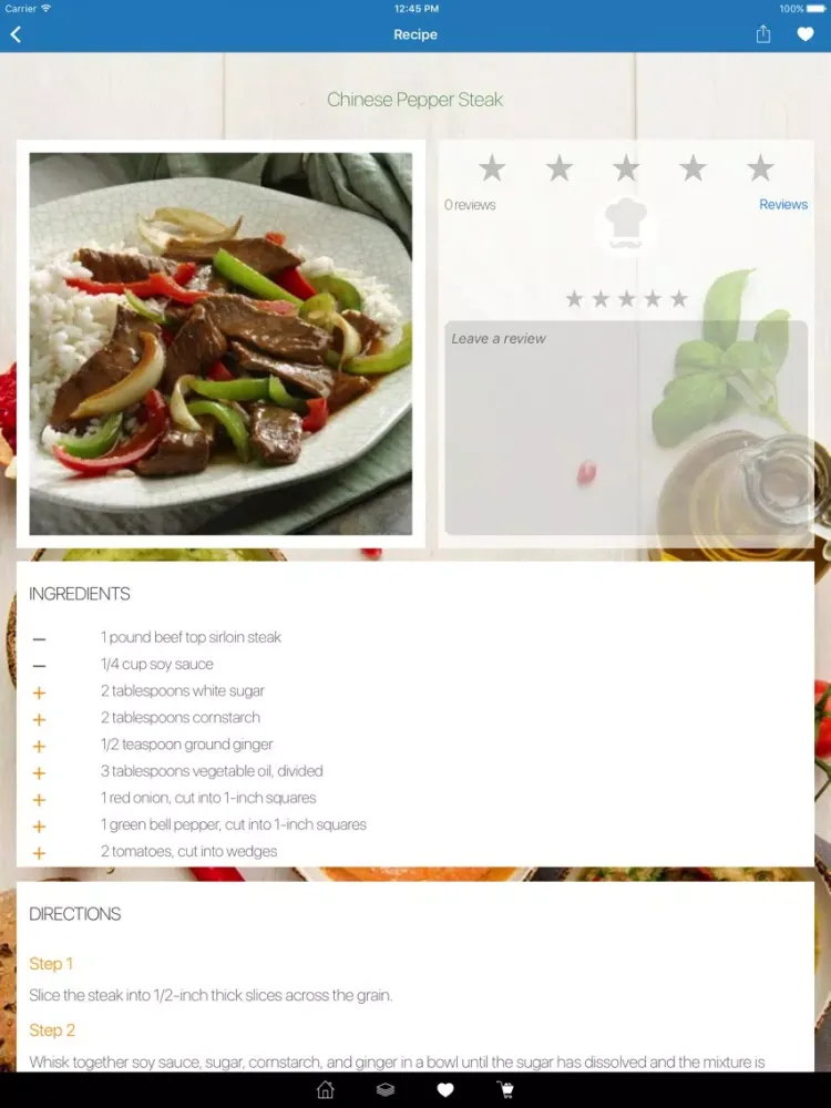 Capturas de tela do Chinese Recipes for You! iPad 