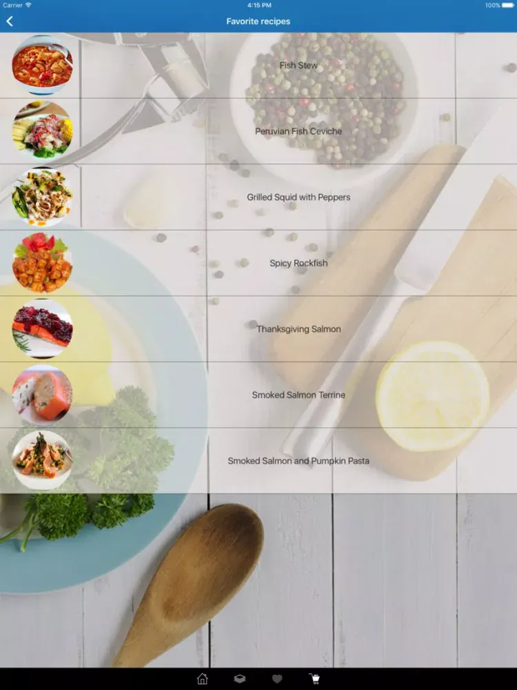 Capturas de pantalla de Fish Recipes for You! iPad 