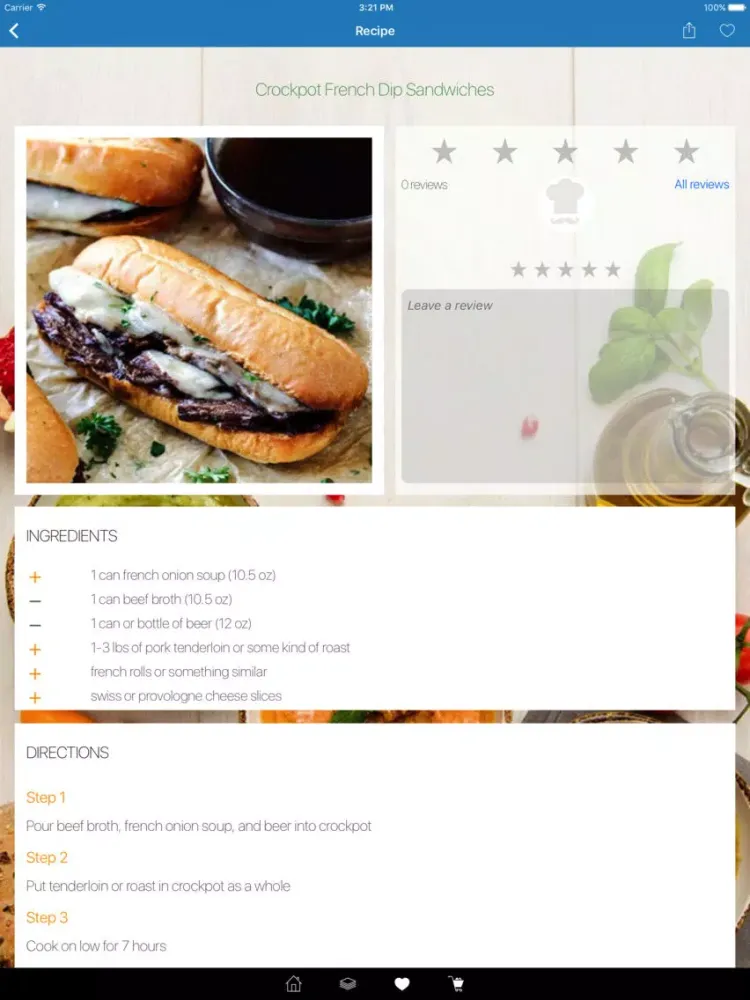 CrockPot and Oven Recipes iPad  سکرین شاٹس