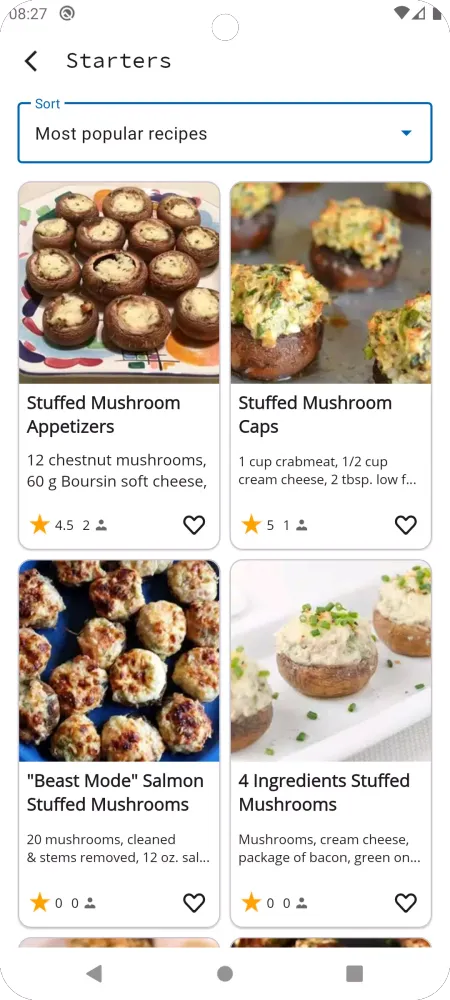 Mushroom Recipes Screenshots
