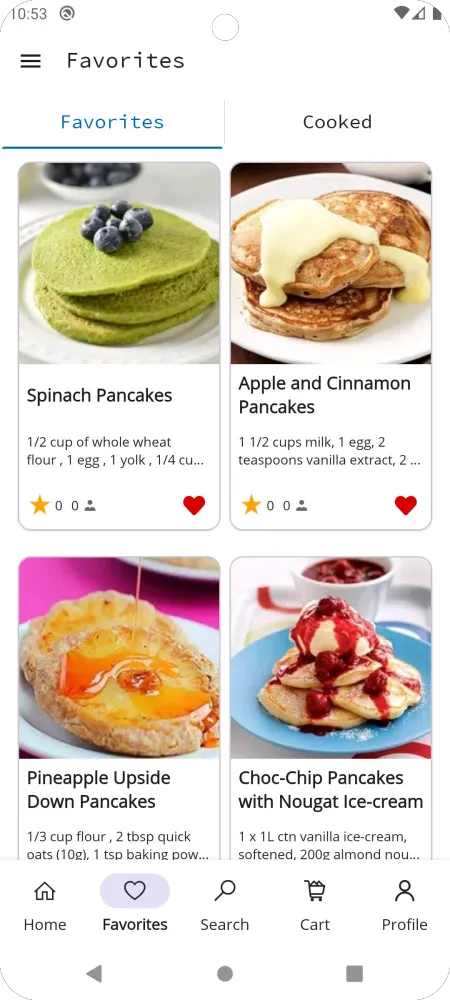 Pancake Recipes স্ক্রিনশট