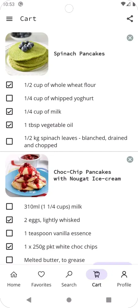 Pancake Recipes স্ক্রিনশট