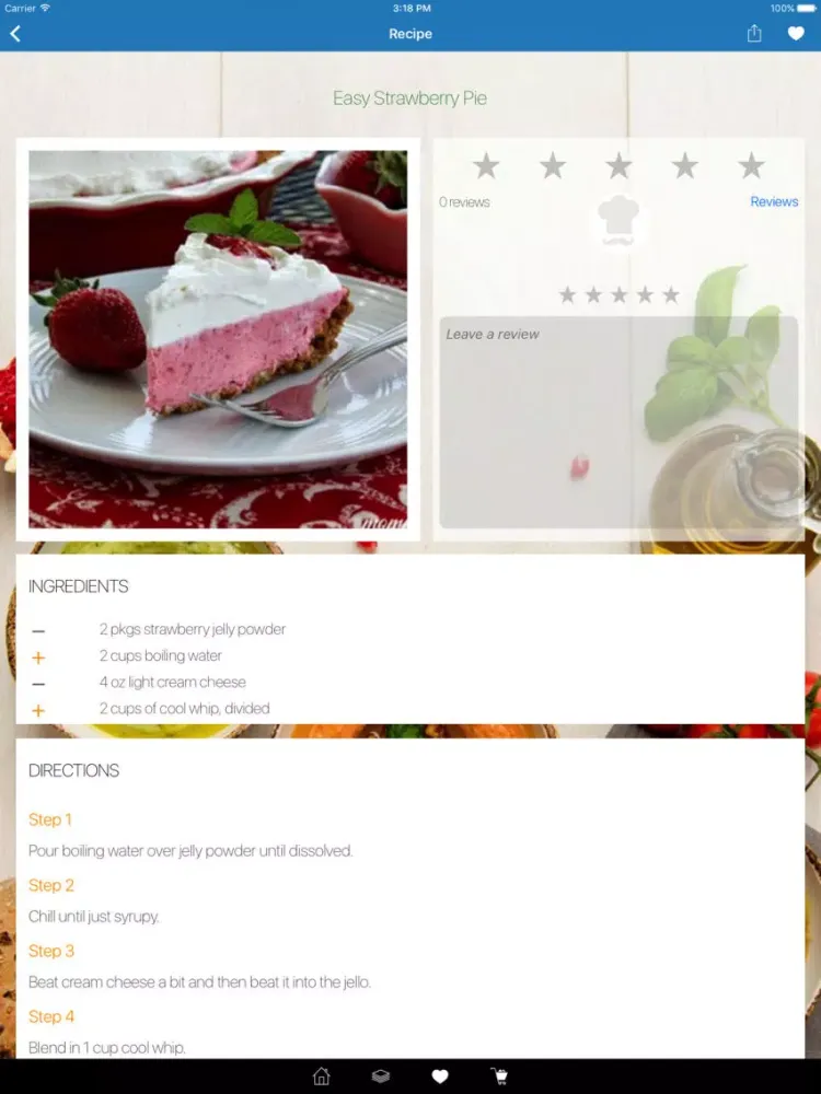 Zrzuty ekranu Pie Recipes for You! iPad 