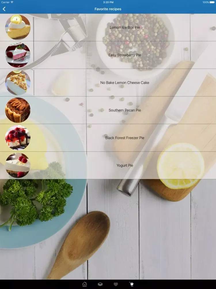 Zrzuty ekranu Pie Recipes for You! iPad 