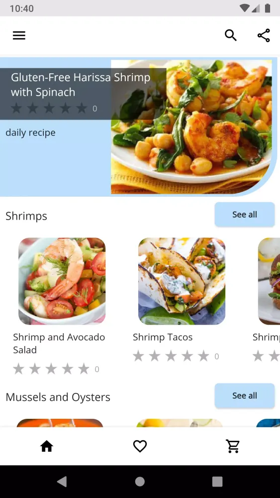 Screenshot di Seafood Recipes