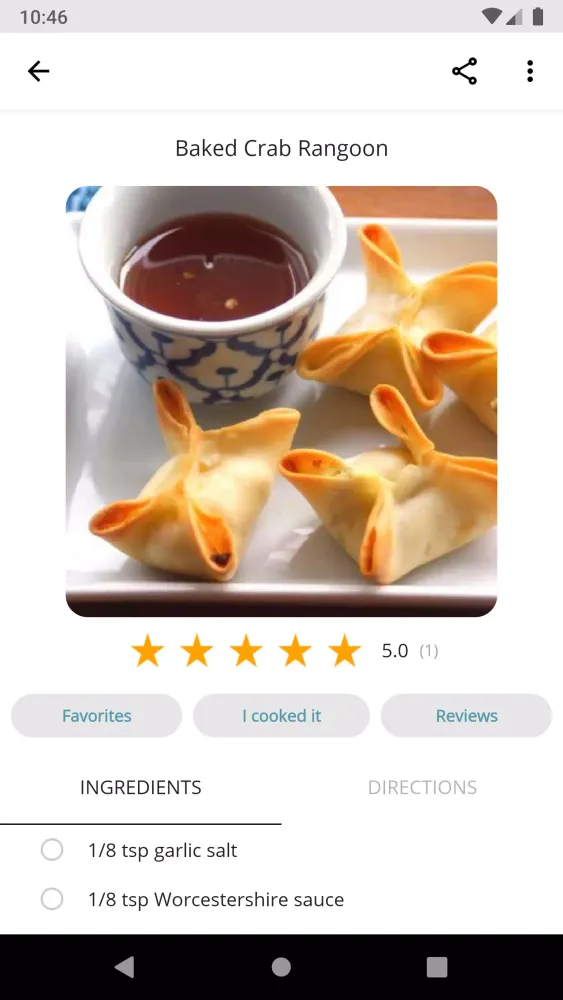 Screenshot di Seafood Recipes
