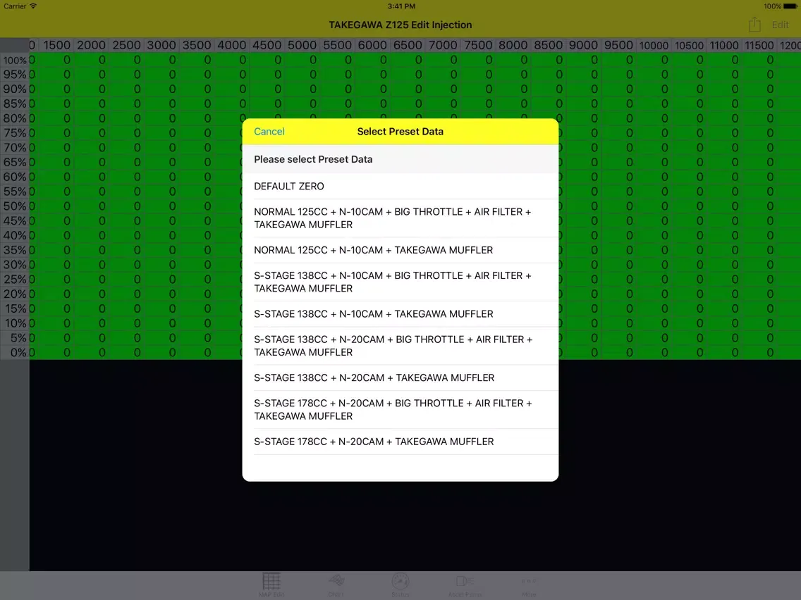 FI CON type-E Z125 iPad 应用截图