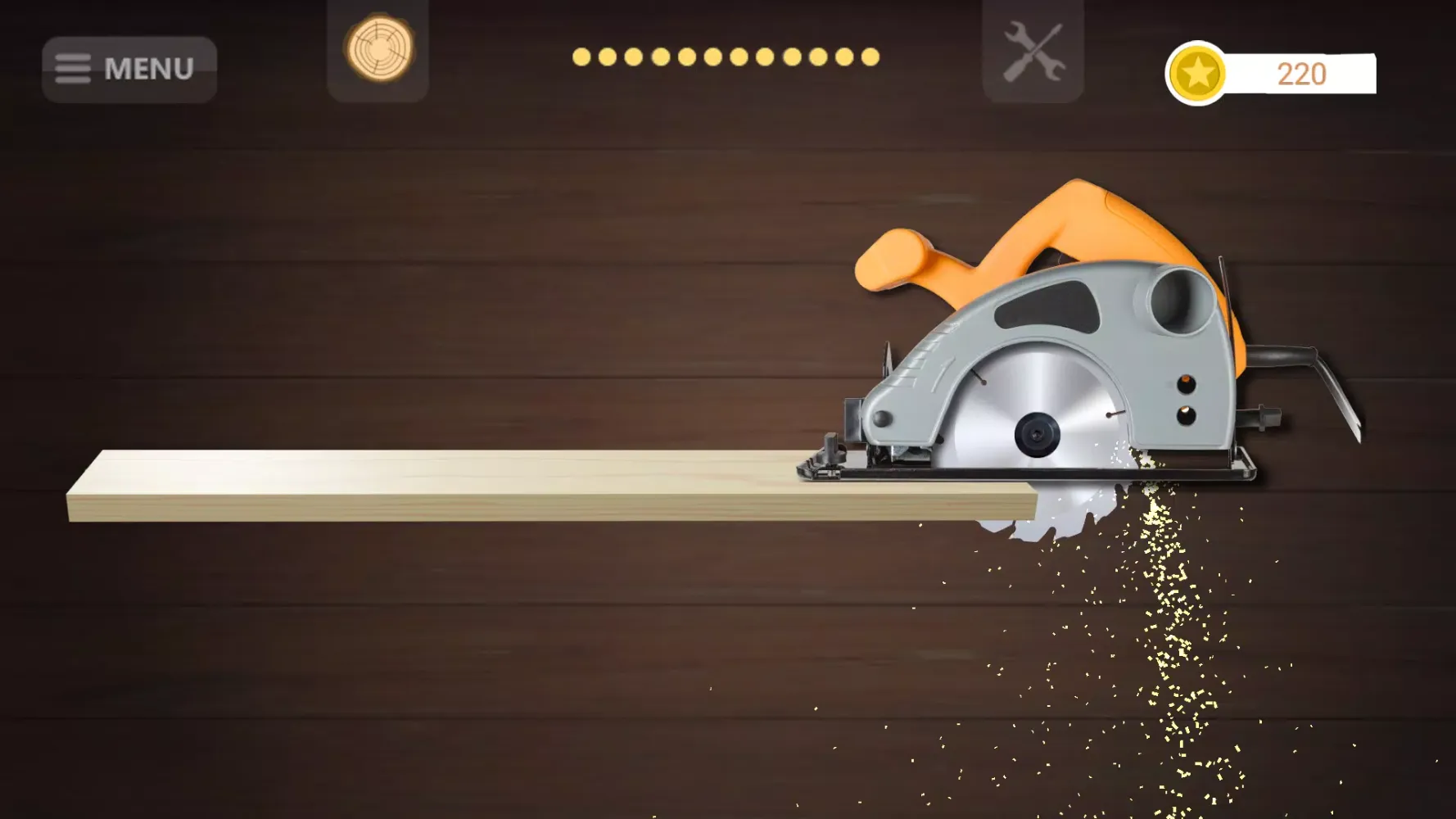 Tangkapan layar Circular Saw Simulator