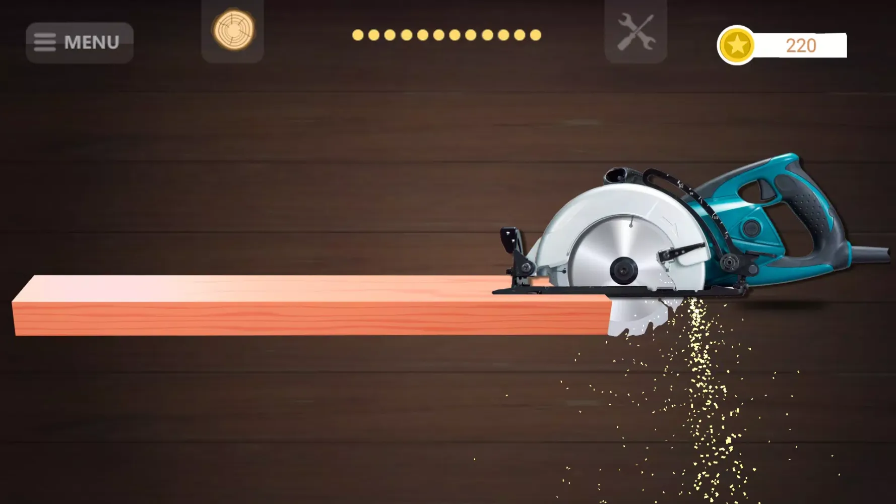 Tangkapan layar Circular Saw Simulator