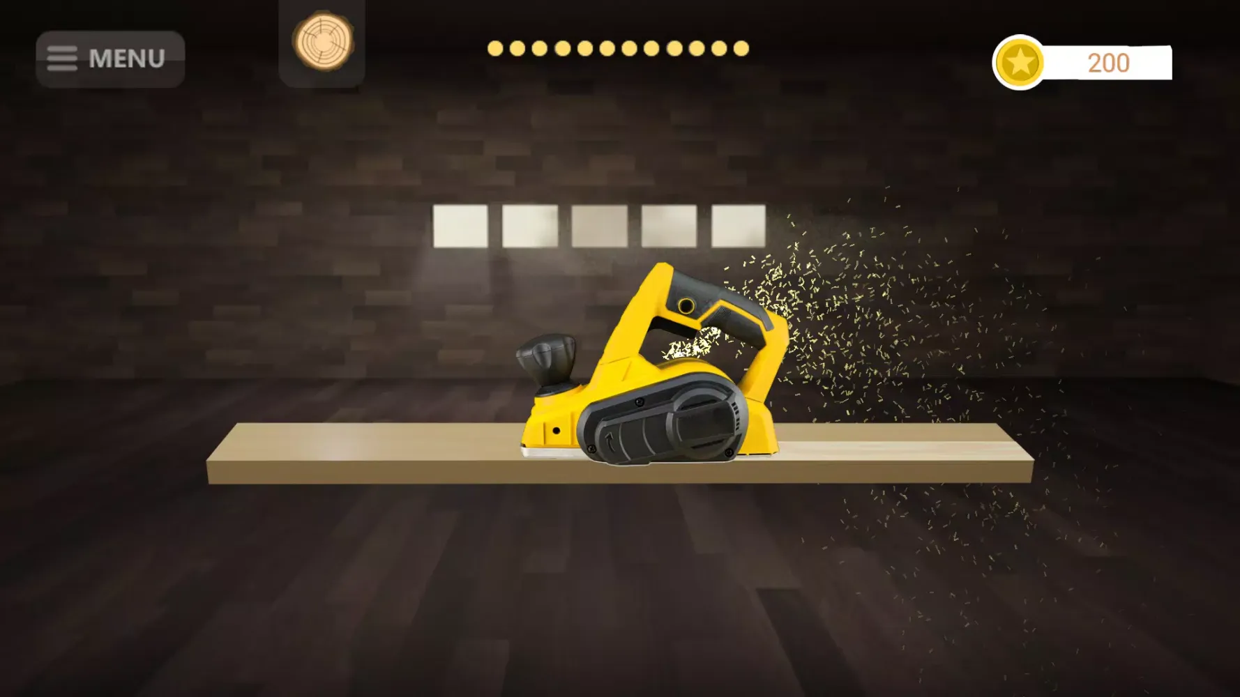 Tangkapan layar Circular Saw Simulator
