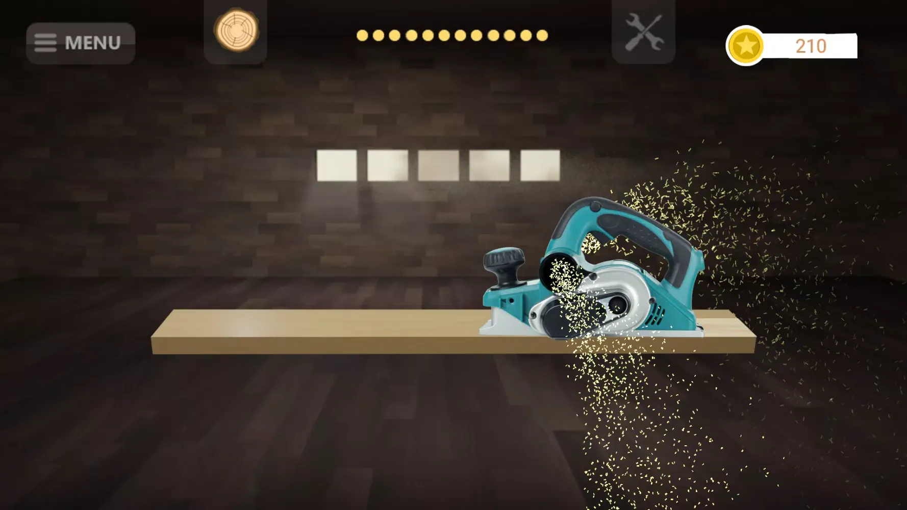 Tangkapan layar Circular Saw Simulator