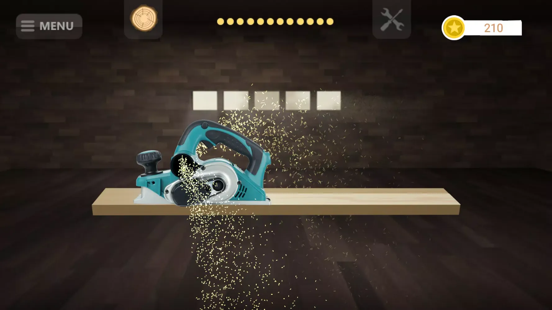 Tangkapan layar Circular Saw Simulator
