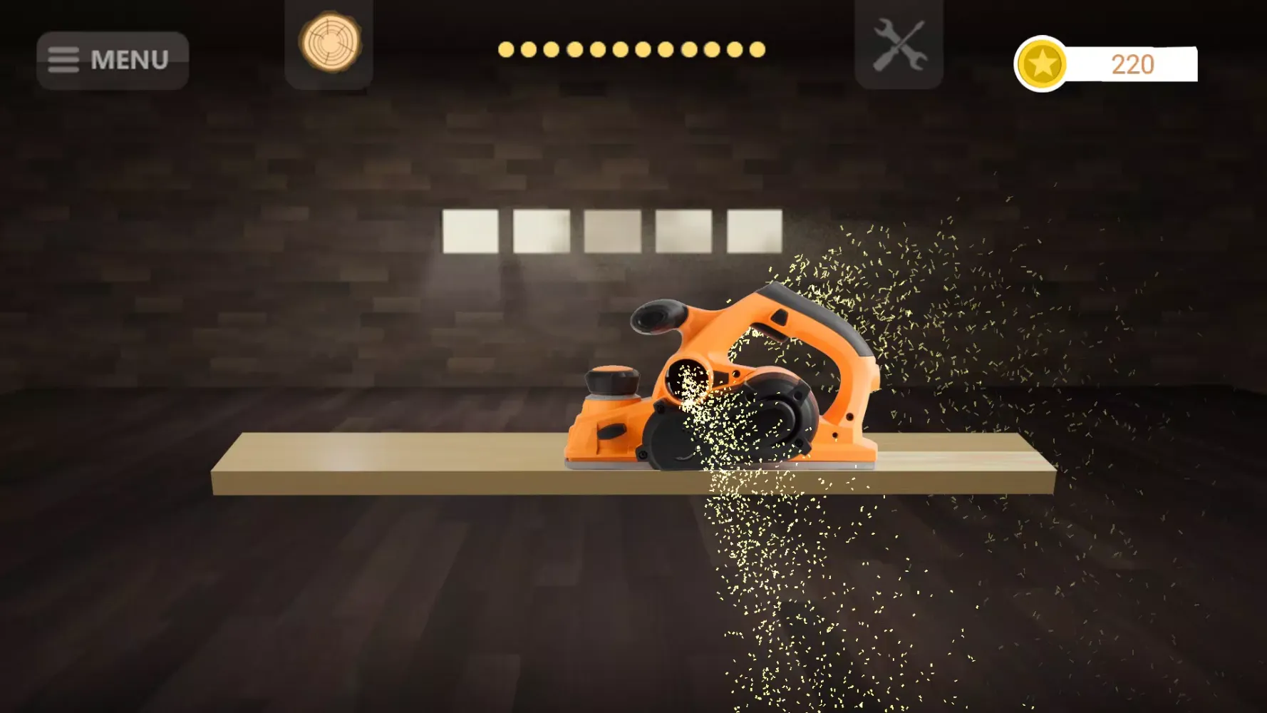 Tangkapan layar Circular Saw Simulator
