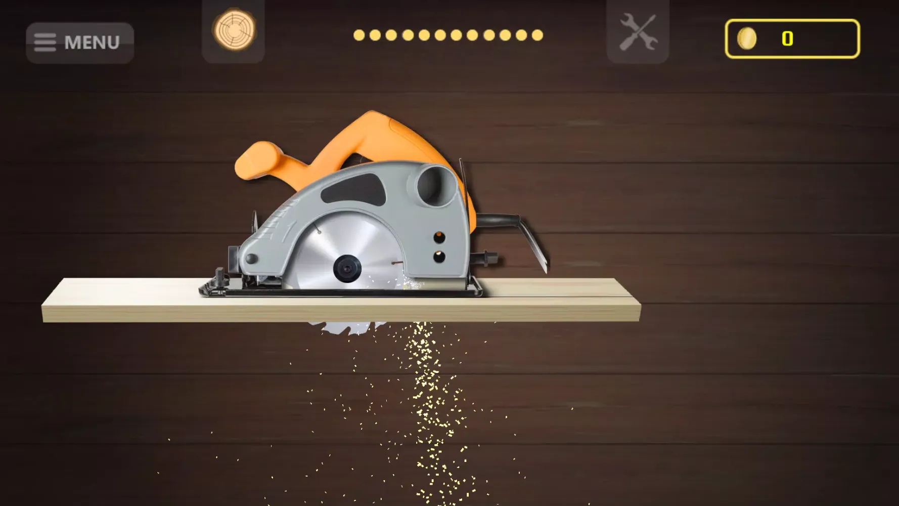 Tangkapan layar Circular Saw Simulator