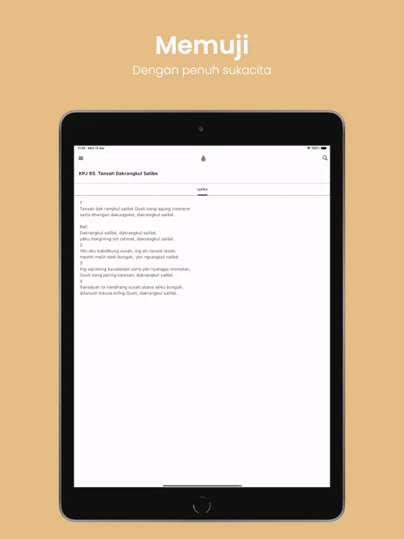 Ảnh chụp màn hình của Kidung Pasamuan Jawi ⁺ iPad 