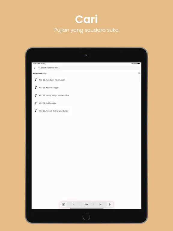 Ảnh chụp màn hình của Kidung Pasamuan Jawi ⁺ iPad 