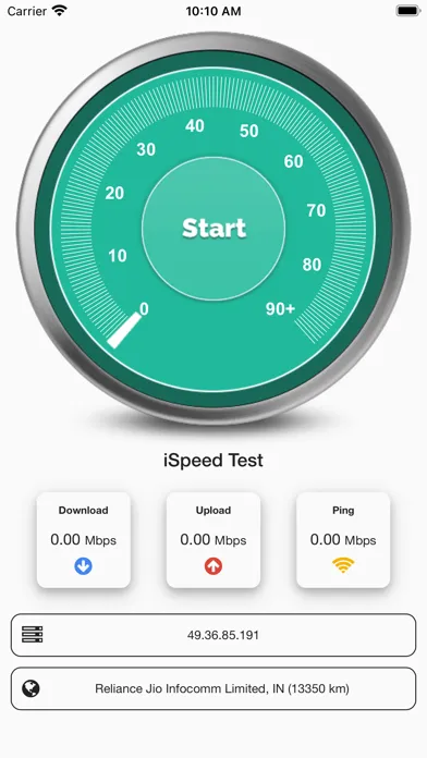 iSpeed Test स्क्रीनशॉट