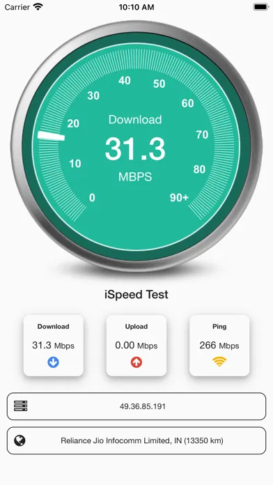 iSpeed Test स्क्रीनशॉट