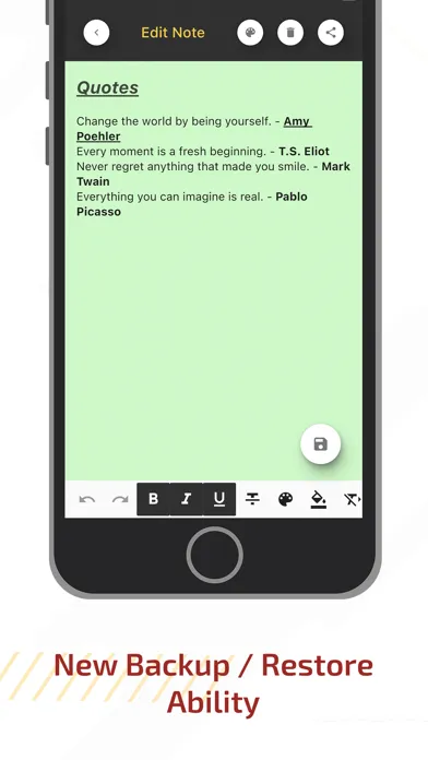 Screenshot di Color Notes