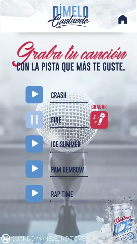 Capturas de tela do Dímelo Cantando