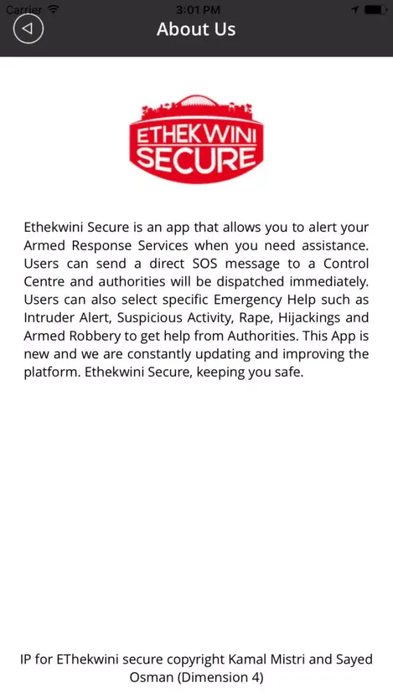 Screenshot di Ethekwini Secure