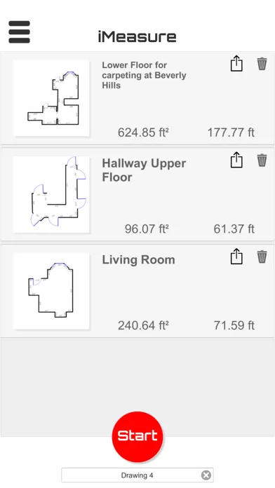 iMeasure-AR Tape & Floor Plan Screenshots