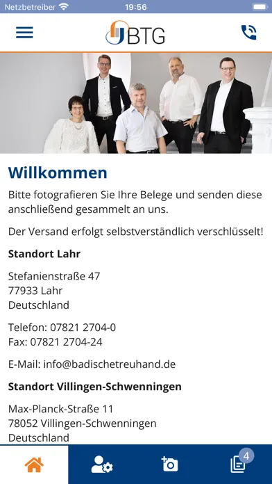Tangkapan skrin Badische Treuhand Gesellschaft